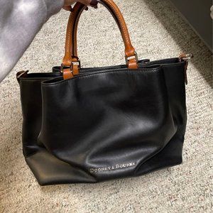 Dooney & Bourke Midnight Blue Smooth Leather Tote Bag